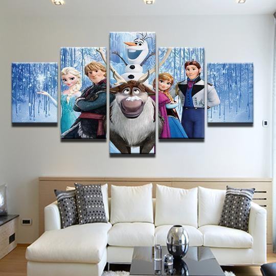 frozen cartoon leinwandbilder kunstdrucke 5409