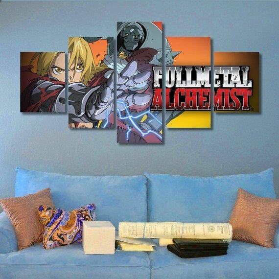 Fullmetal Alchemist Karikatur Leinwandbilder Kunstdrucke Rahmen