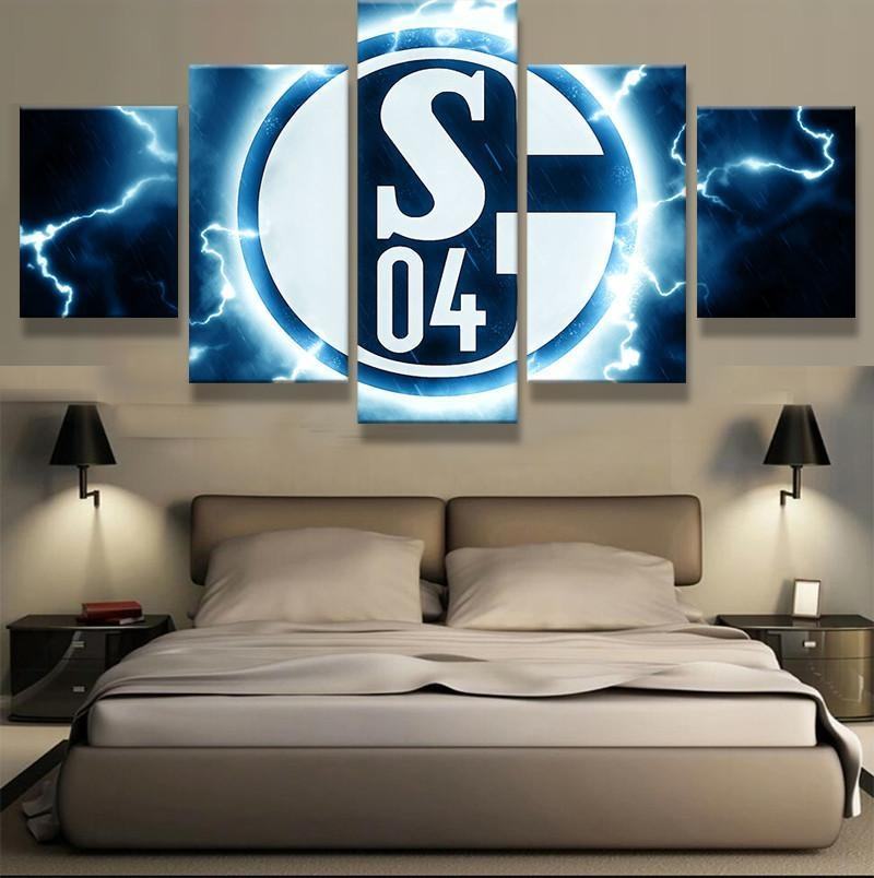 Fußball-Club Gelsenkirchen-Schalke Sport Leinwandbilder – Kunstdrucke Football