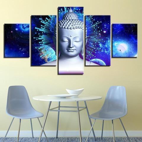 Galactic Buddha Religion Leinwandbilder Kunstdrucke Rahmen