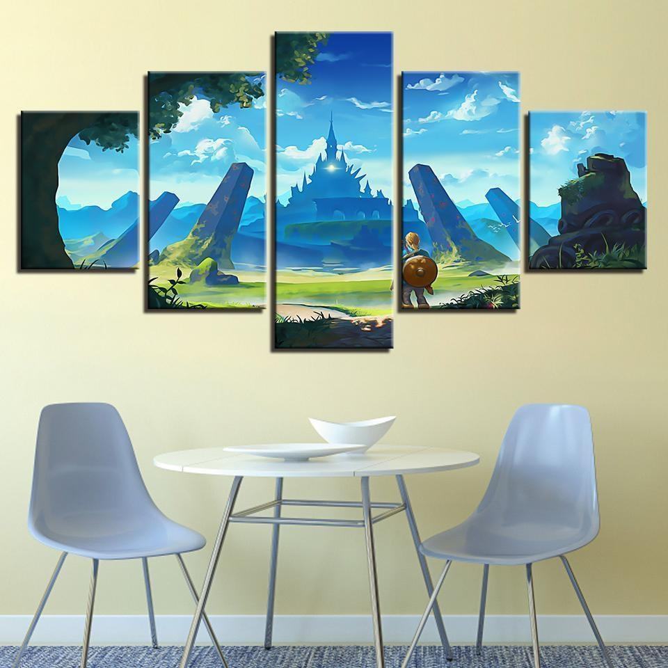 Game Characters Landscape Legend Of Zelda Gaming Leinwandbilder Kunstdrucke  