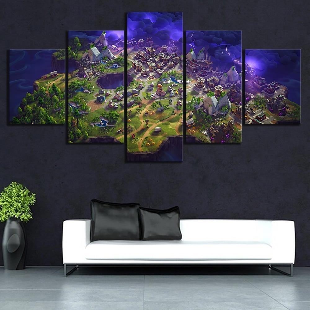 Game Map Fortnite Gaming Leinwandbilder Kunstdrucke game map fortnite gaming leinwandbilder kunstdrucke 7208
