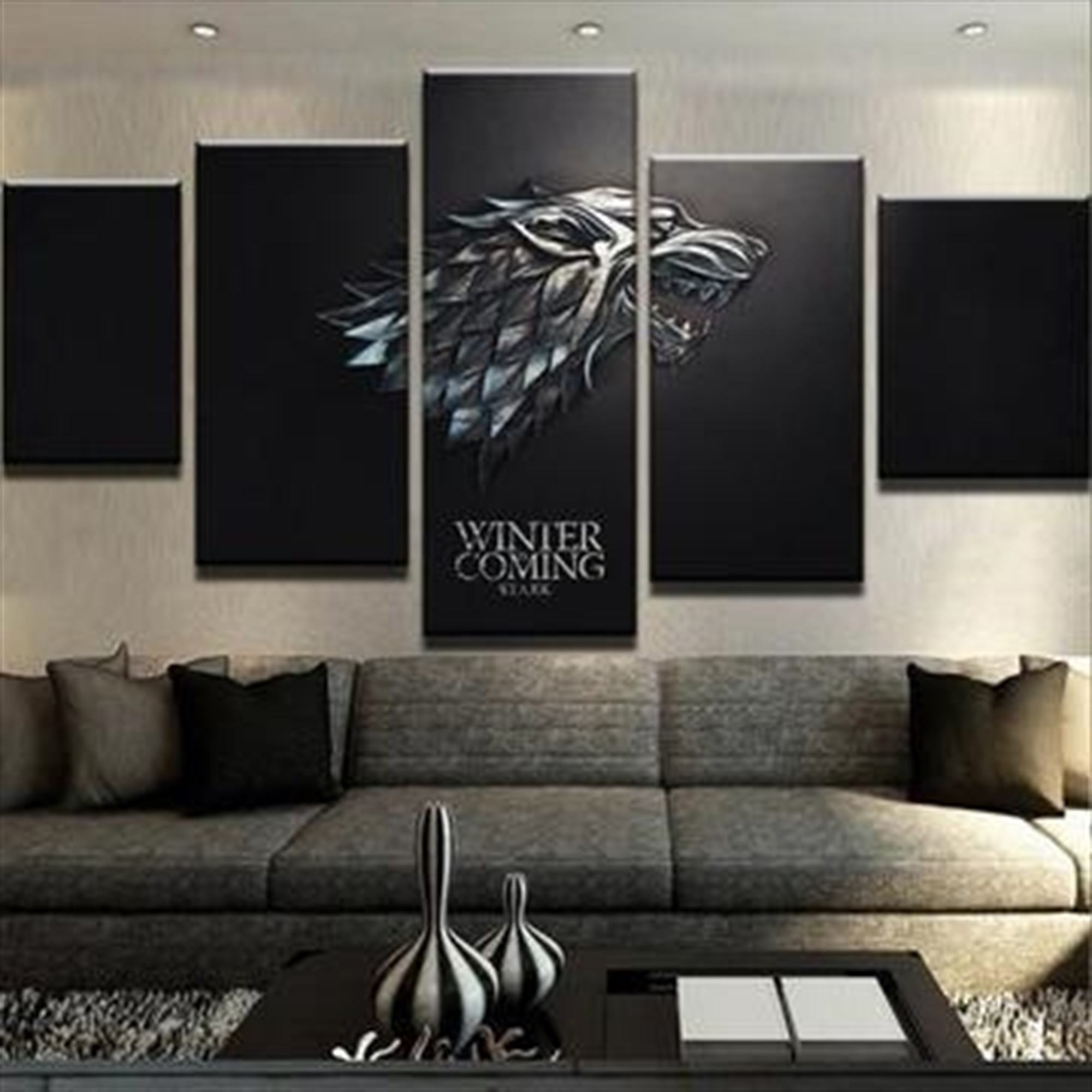 Game Of Thrones House Stark Winter Is Coming Film Leinwandbilder Kunstdrucke Rahmen