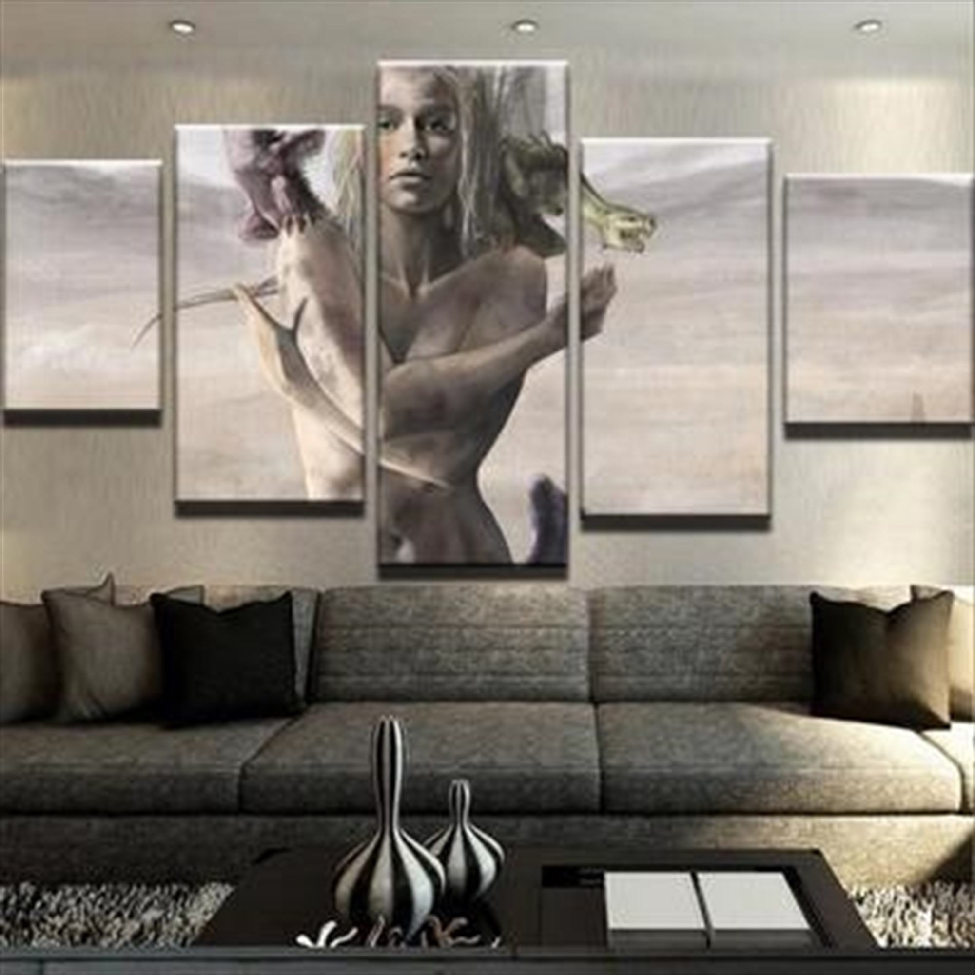 Game Of Thrones Queen Daenerys Targaryen Dragon Movie Leinwandbilder Kunstdrucke Rahmen