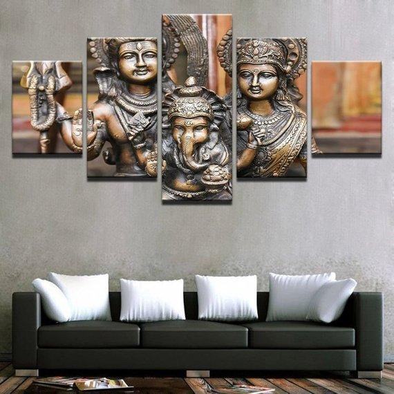 ganesha 12 religion leinwandbilder kunstdrucke rahmen 4184