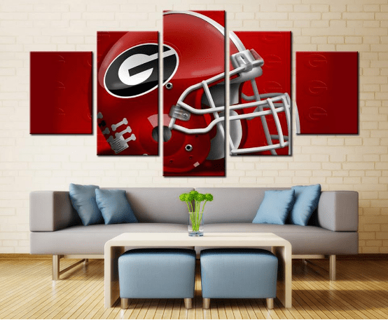 Georgia Bulldogs Helmet Football Team Sport Leinwandbilder – Kunstdrucke Football