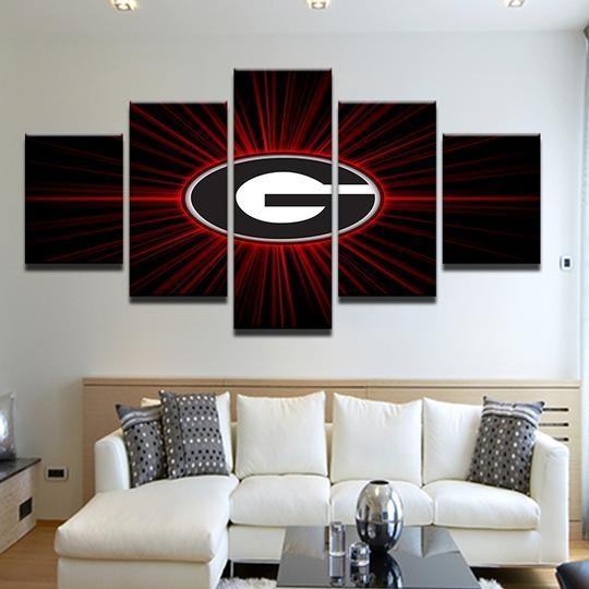 Georgia Bulldogs Sport Leinwandbilder – Kunstdrucke Football