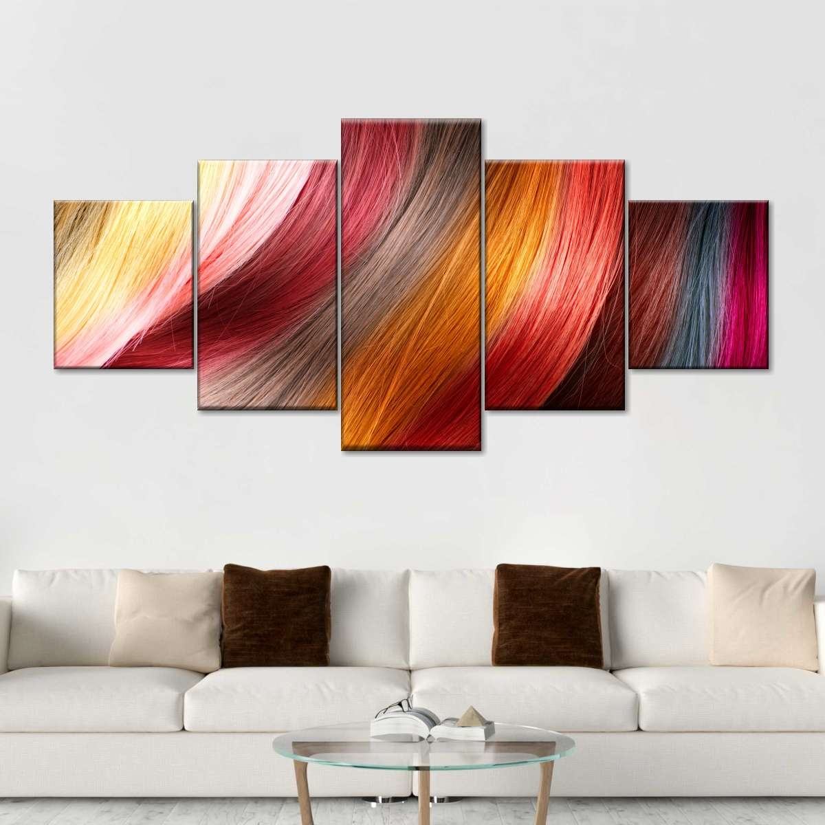 Glamourses Haar Leinwandbilder Kunstdrucke Rahmen