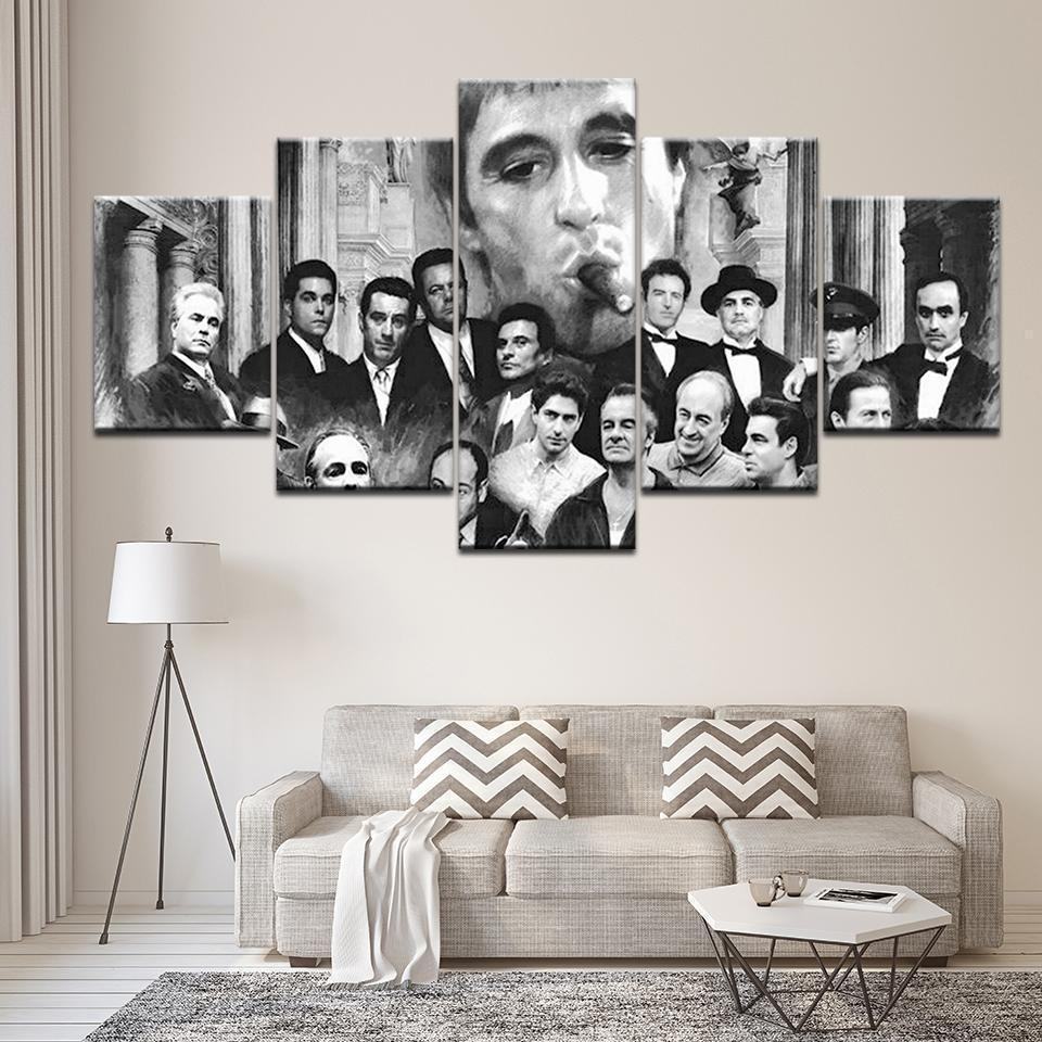 Godfather Scarface Movie Leinwandbilder Kunstdrucke Rahmen