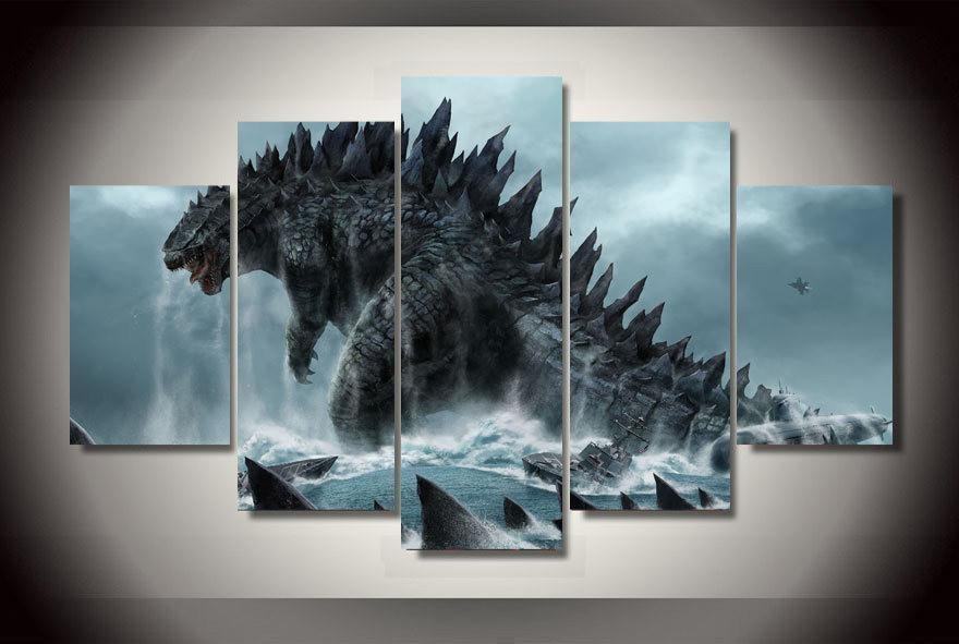 Godzilla Movie Leinwandbilder Kunstdrucke Rahmen