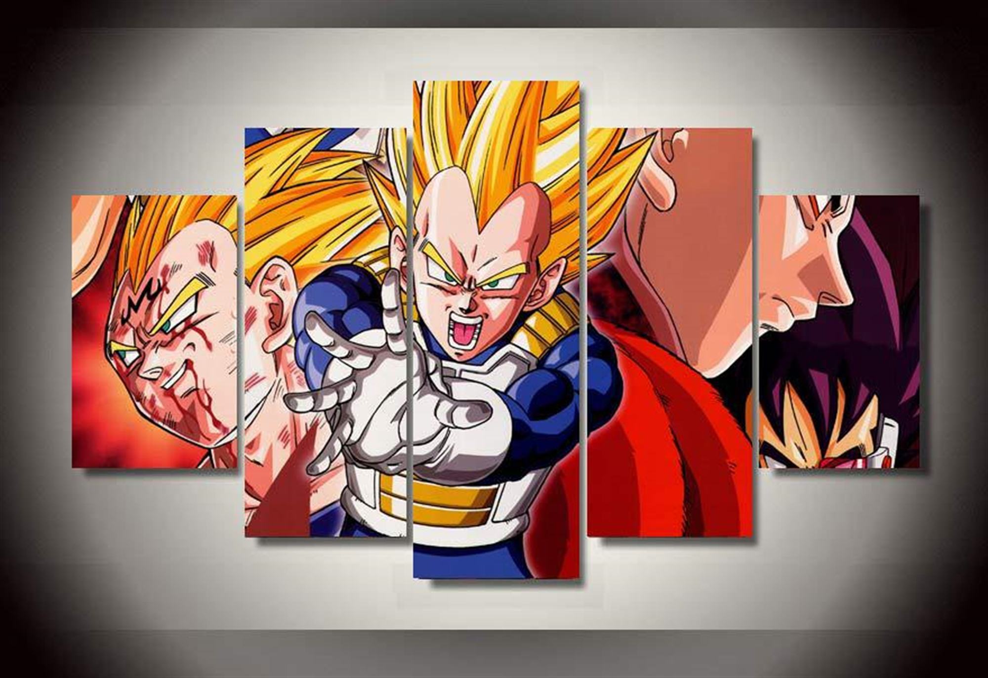 Gogeta Goku Und Vegeta Von Dragon Ball Z: Anime Leinwandbilder Kunstdrucke Mit Rahmen
