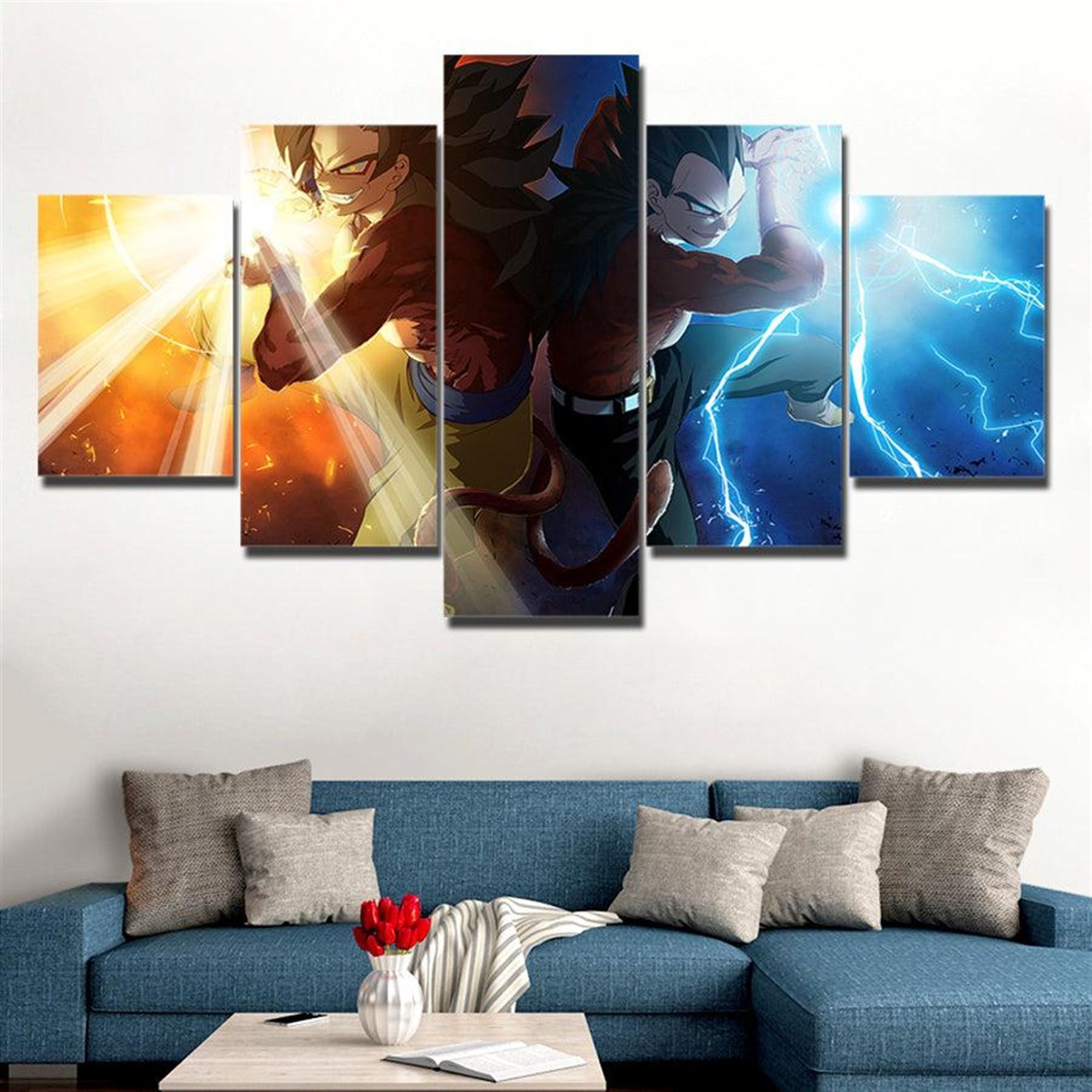 Goku Anime Leinwandbilder Kunstdrucke Mit Rahmen