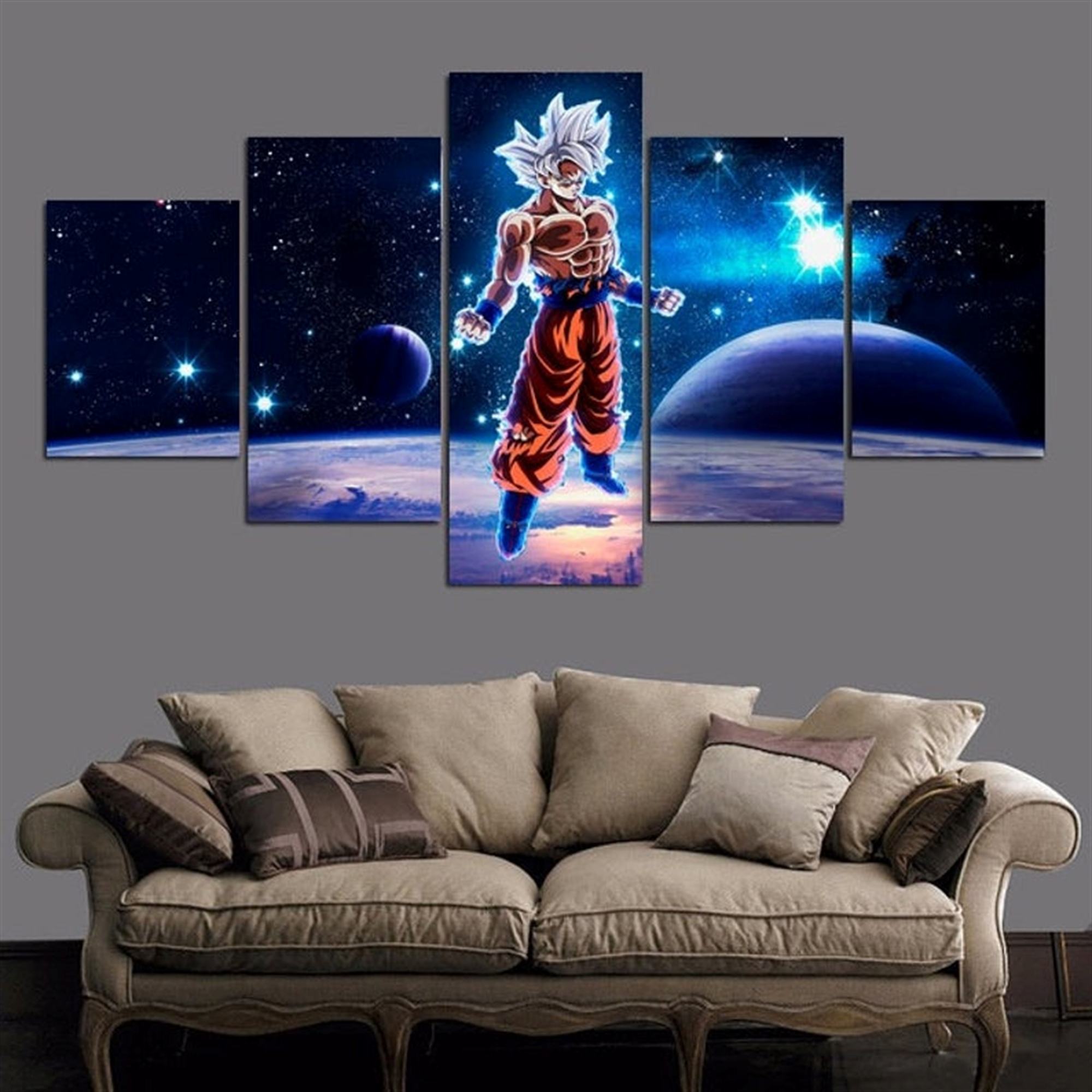 Goku Anime Leinwandbilder Kunstdrucke Mit Rahmen