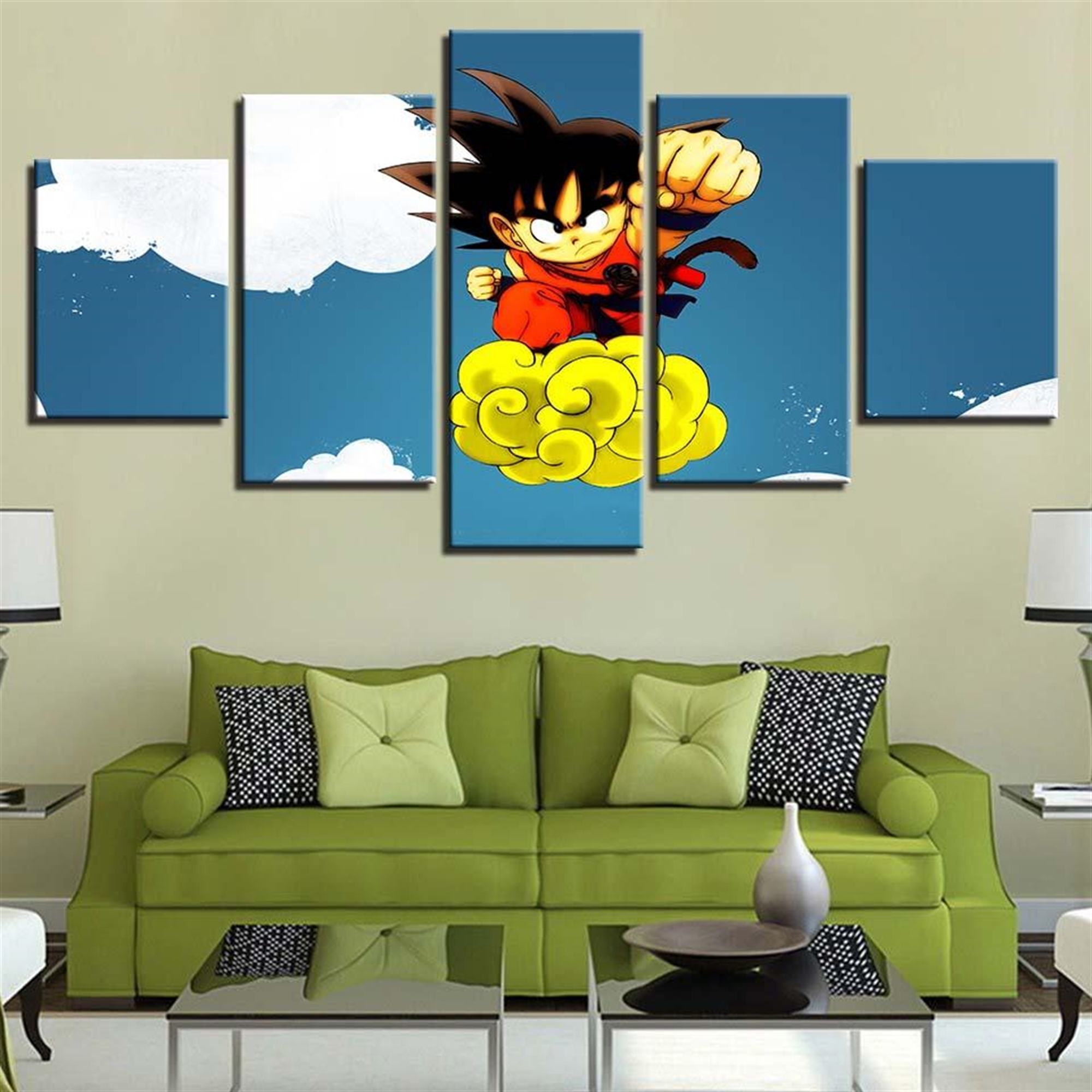 Goku Cute 01 Anime Leinwandbilder Kunstdrucke Mit Rahmen