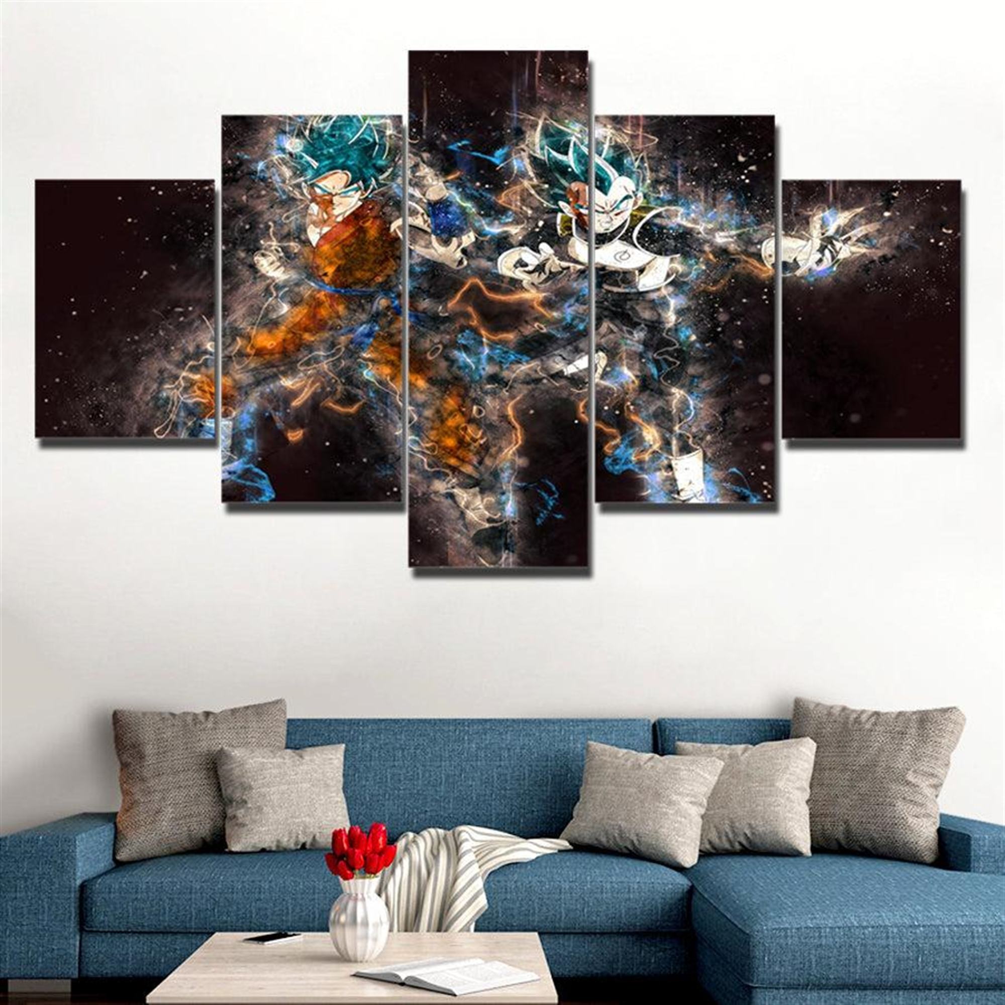 Goku Super Saiyan Dragon Ball: Anime Leinwandbilder Kunstdrucke Mit Rahmen