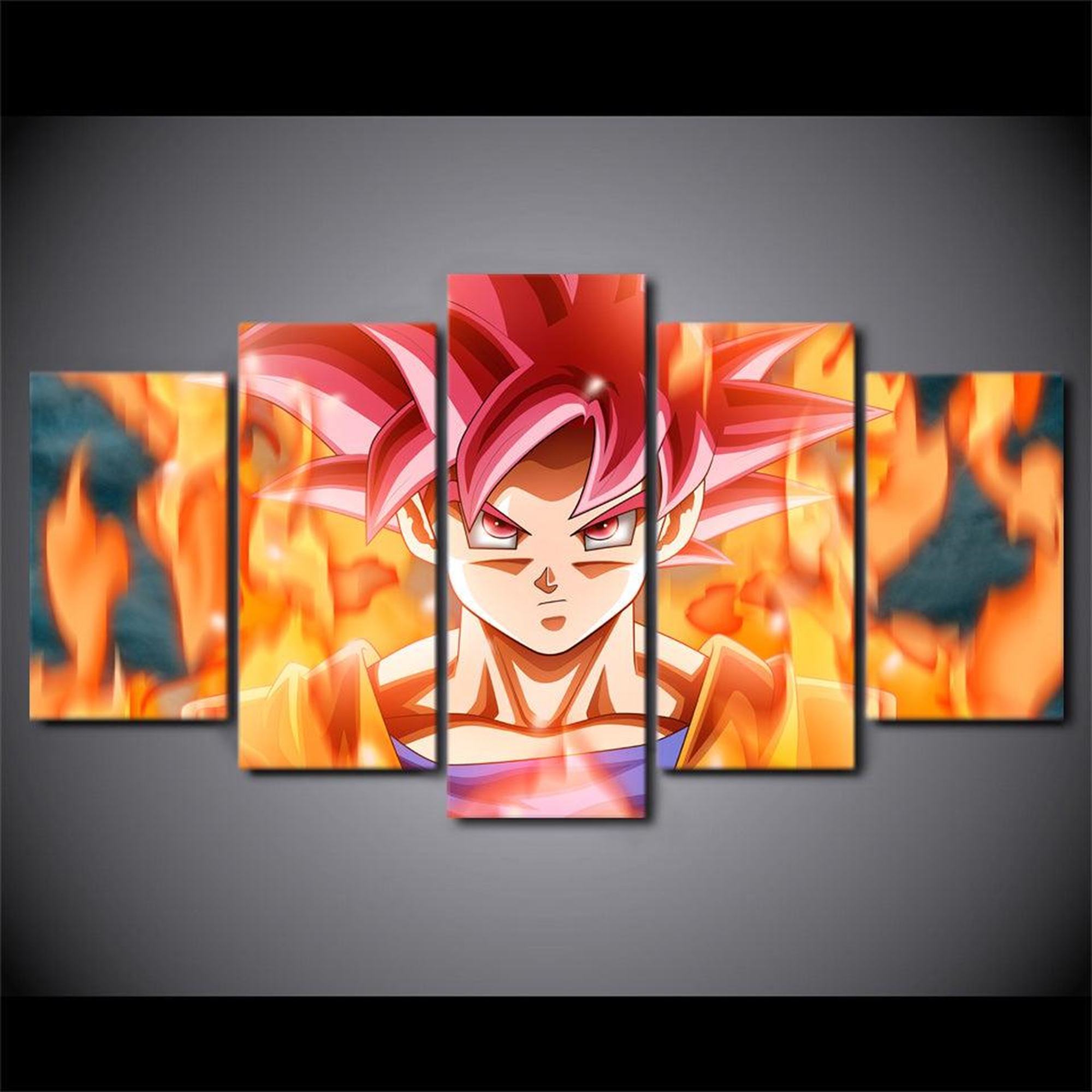 Goku Ultra Instinct: Anime Leinwandbilder Kunstdrucke Mit Rahmen