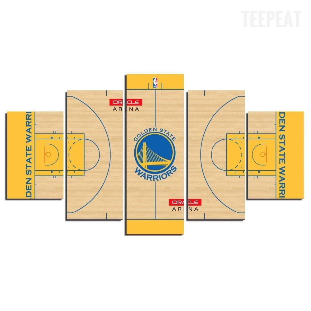 Golden State Warriors Court Sport Leinwandbilder – Kunstdrucke Basketball