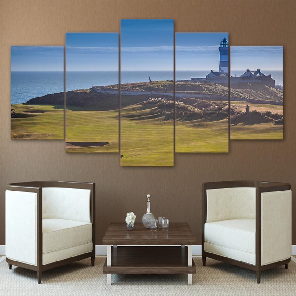 Golf Course Sports Hills Nature Leinwandbilder – Kunstdrucke
