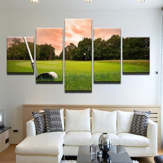 Golf Golfing Chip Shot Sport Leinwandbilder – Kunstdrucke