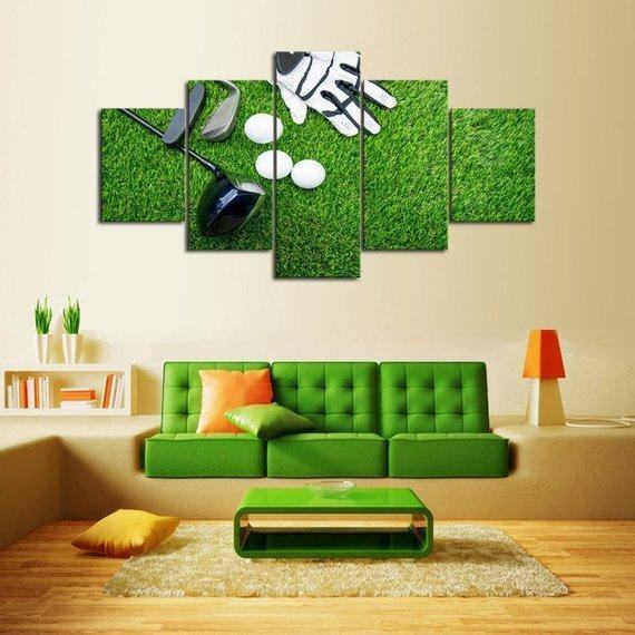 Golf Green Sport Leinwandbilder – Kunstdrucke