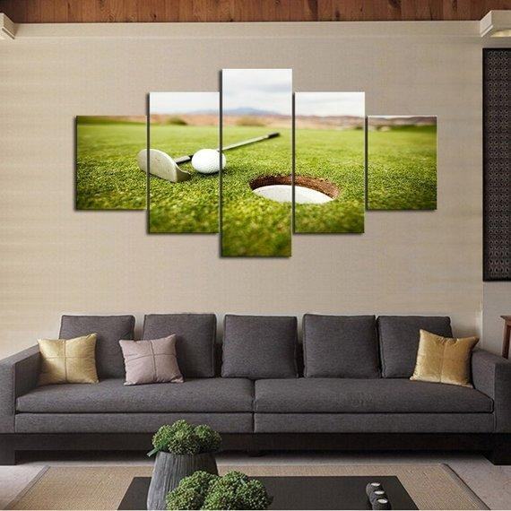 Golf Green View Sport Leinwandbilder – Kunstdrucke