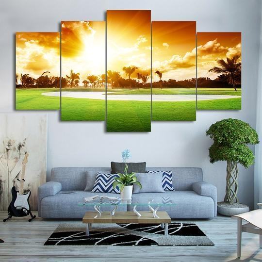 Golfing in Hawaii Sport Leinwandbilder – Kunstdrucke