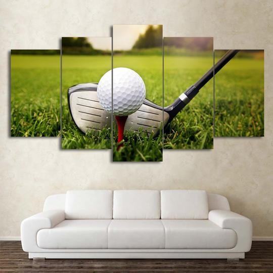 Golfing Tee Shot Sport Leinwandbilder – Kunstdrucke