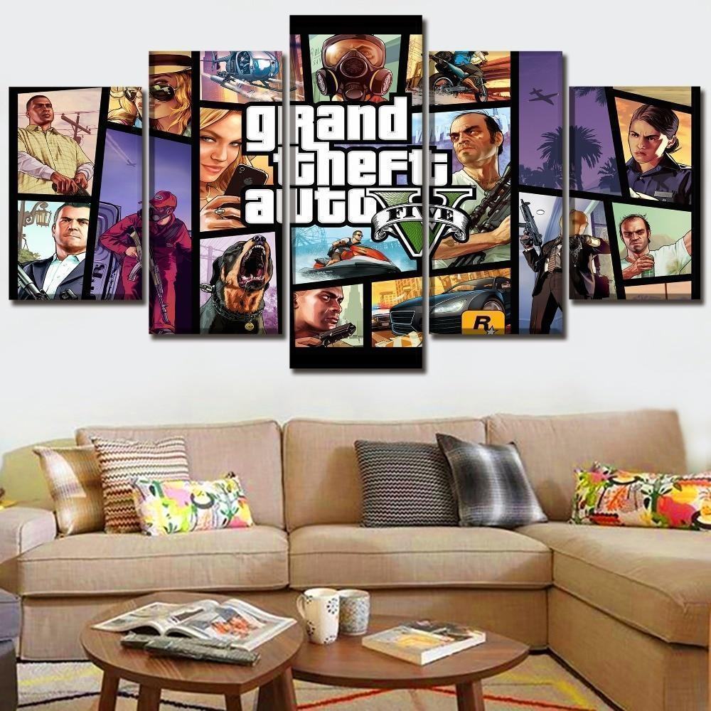 Grand Theft Auto V Character Posters 3 Gaming Leinwandbilder Kunstdrucke grand theft auto v character posters 3 gaming leinwandbilder kunstdrucke 7519