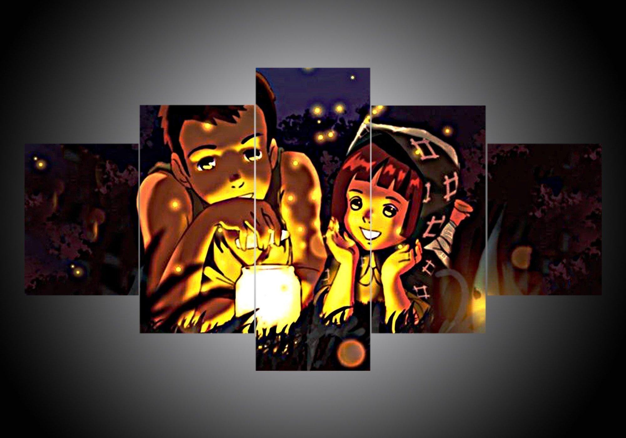 Grave Of The Fireflies 1 Anime Leinwandbilder Kunstdrucke Rahmen
