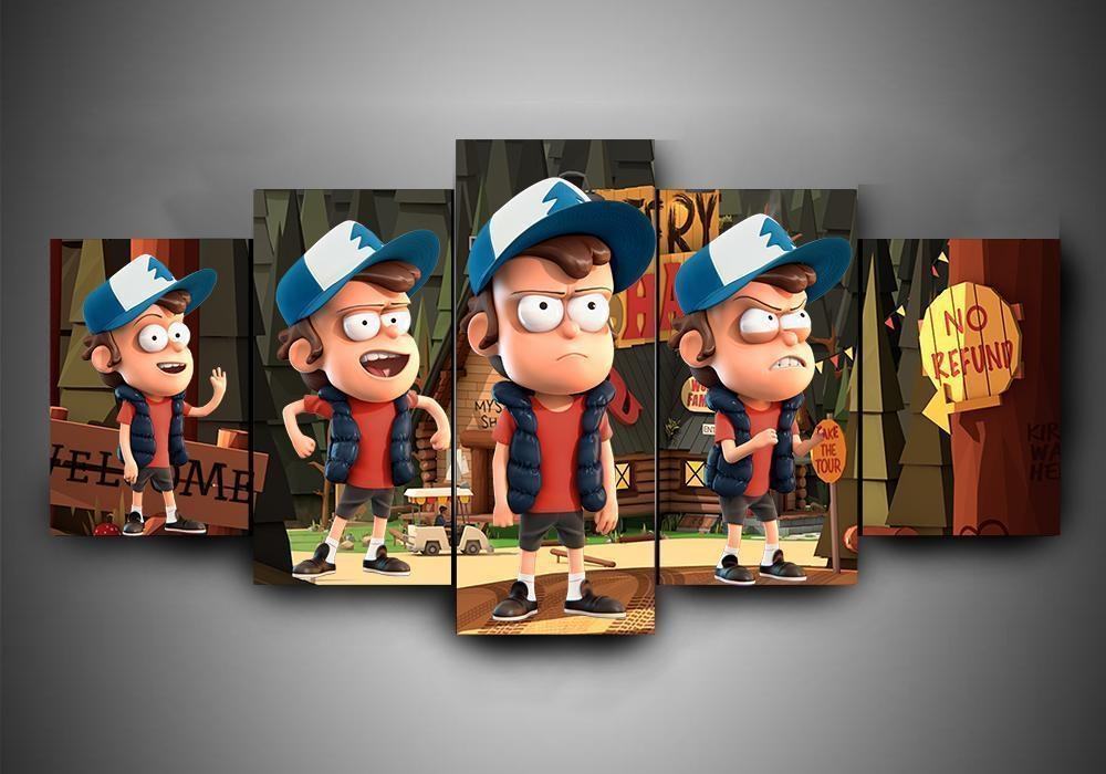 Gravity Falls 3 Karikatur Leinwandbilder Kunstdrucke Rahmen