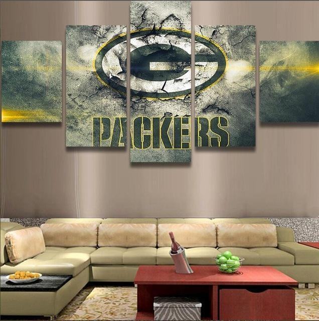 Green Bay Packers 5 Sport Leinwandbilder – Kunstdrucke