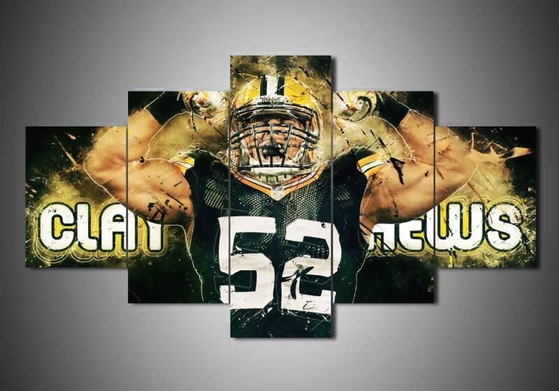 Green Bay Packers Clay Matthews Sport Leinwandbilder Kunstdrucke  