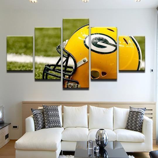 Green Bay Packers Helmet Sport Leinwandbilder – Kunstdrucke