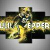green bay packers logo rugby sport leinwandbilder – kunstdrucke 4641