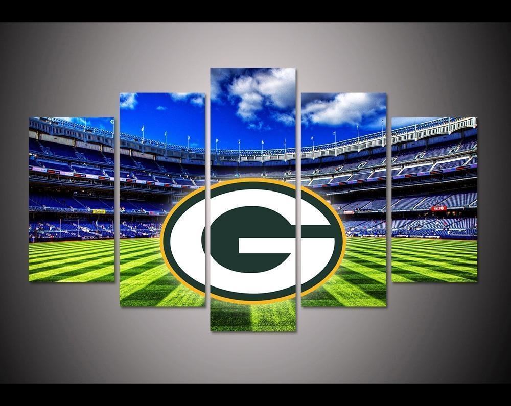 Green Bay Packers Stadium Logo Football Leinwandbilder Kunstdrucke  