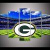green bay packers stadium logo football leinwandbilder kunstdrucke rahmen 4080