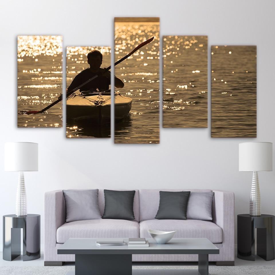 Großer Hantel im Fitnessstudio – Sportliche Leinwandbilder für Fitness-Enthusiasten