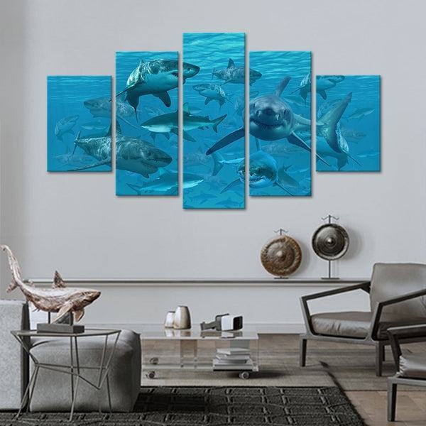 Haie Leinwandbilder Kunstdrucke Rahmen