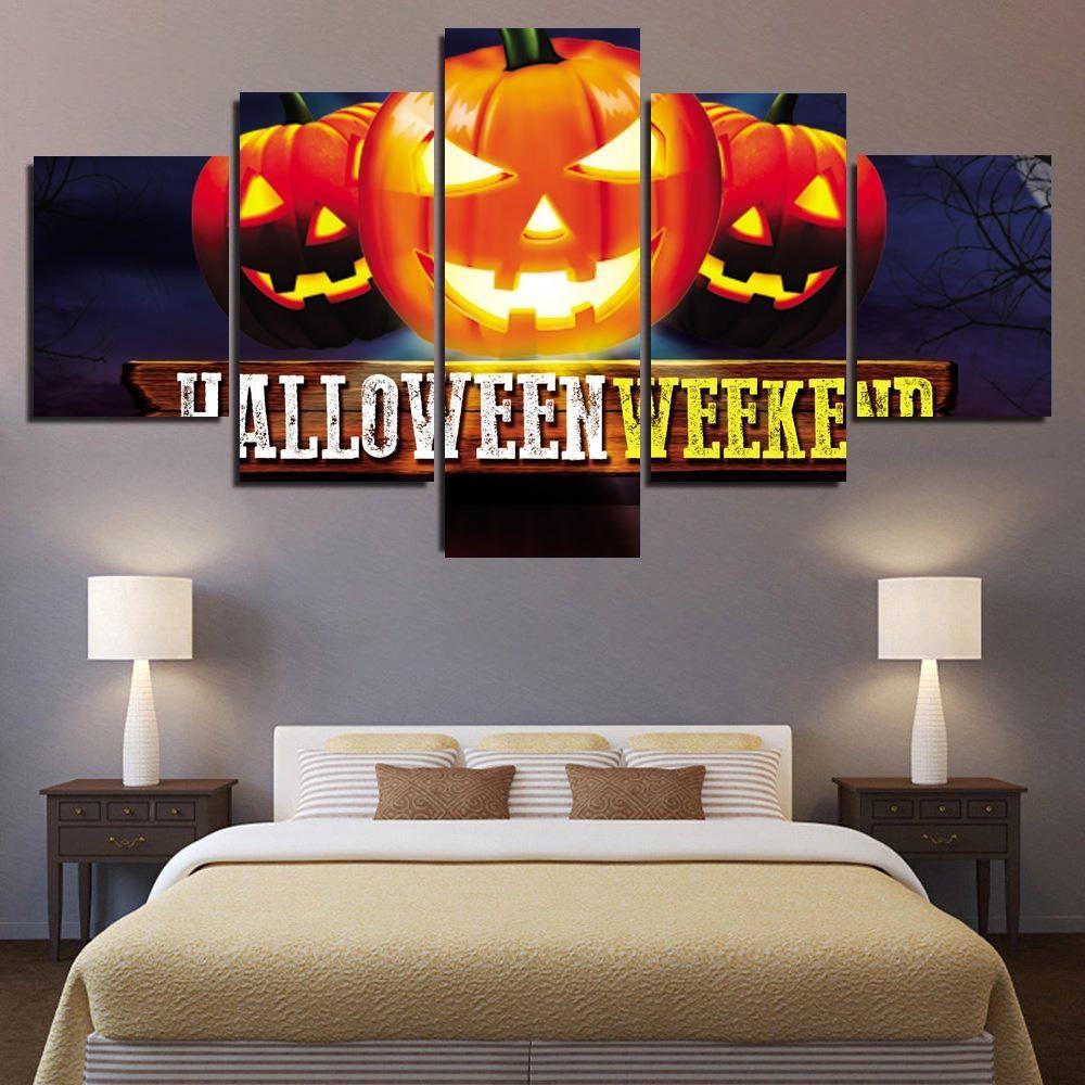 Halloween # 9 Leinwandbilder Kunstdrucke Rahmen