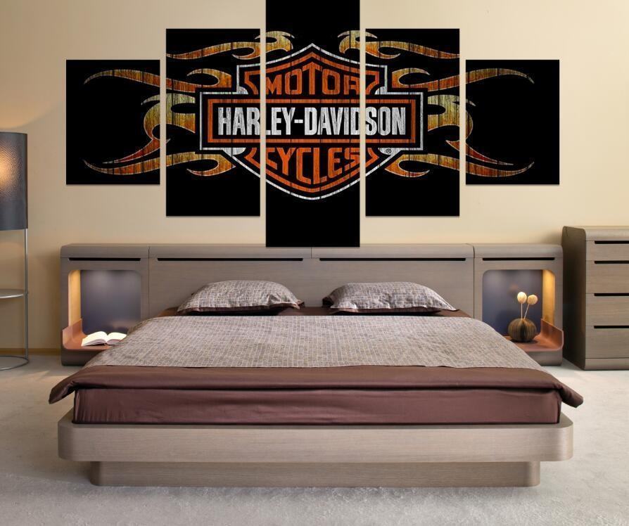 Harley Davidson Canvas Get It Framed Car Motor Leinwandbilder Kunstdrucke Rahmen