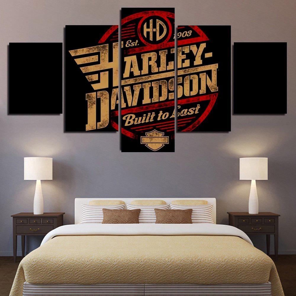Harley Davidson Leinwandbilder Kunstdrucke Rahmen13k85