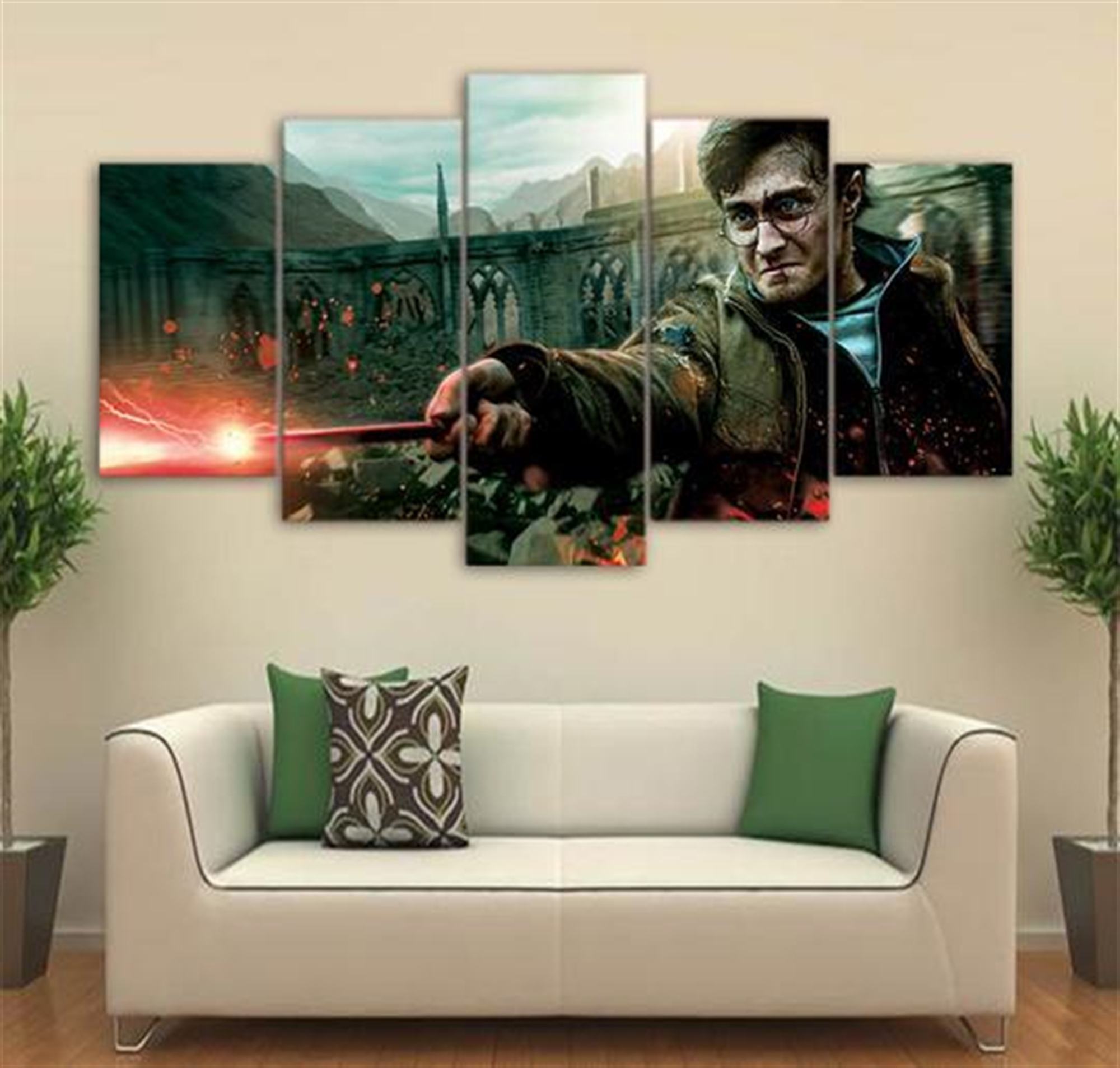 Harry Potter Battle Of Hogwarts Film Leinwandbilder Kunstdrucke Rahmen