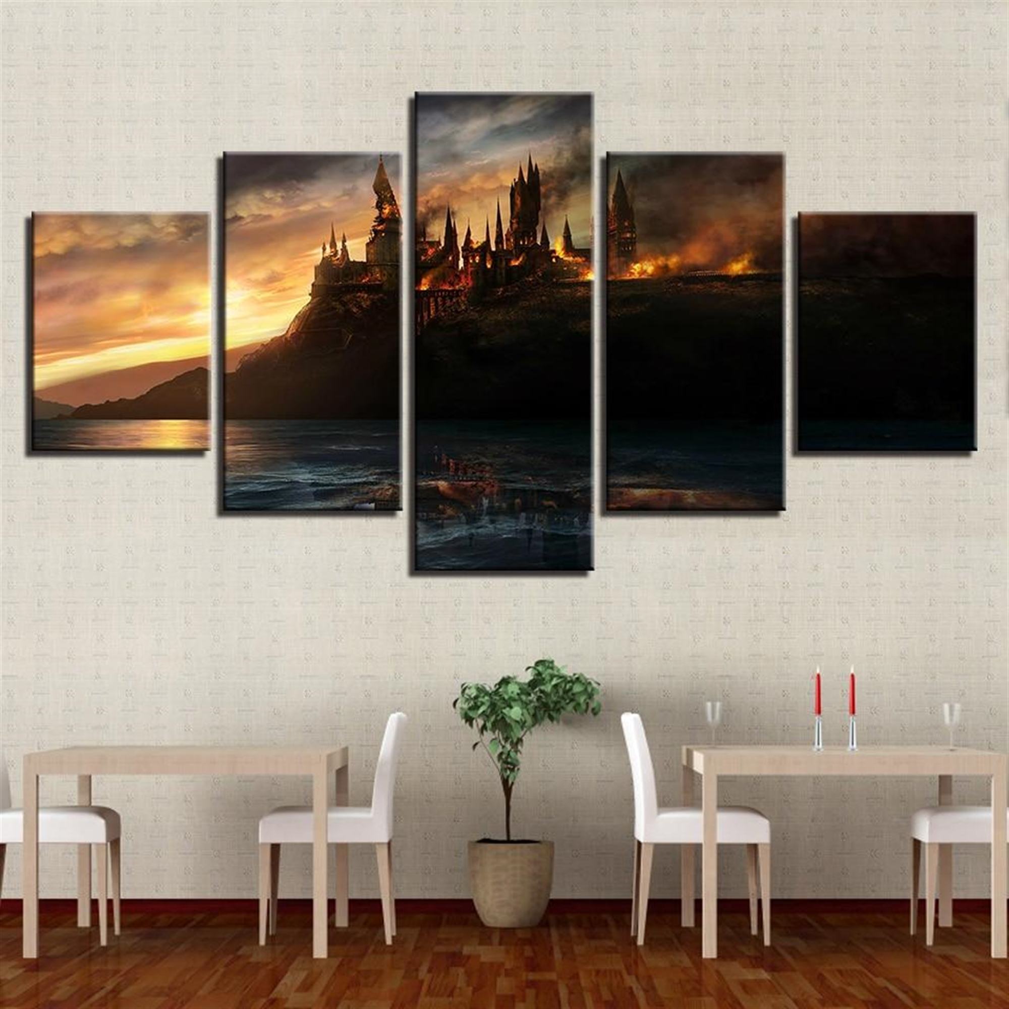 Harry Potter Castle 5 Film Leinwandbilder Kunstdrucke Rahmen
