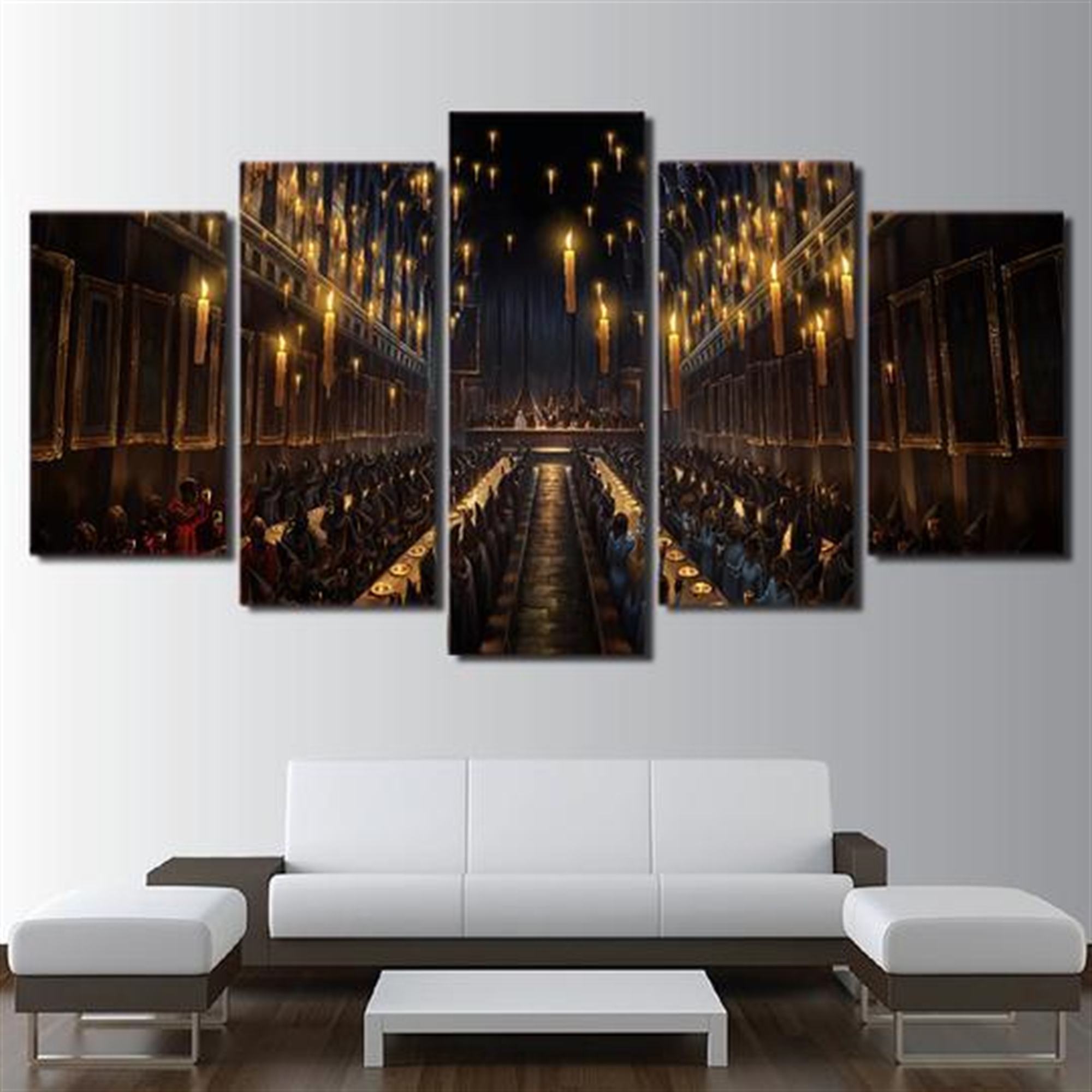 Harry Potter Hogwarts Great Hall Film Leinwandbilder Kunstdrucke Rahmen