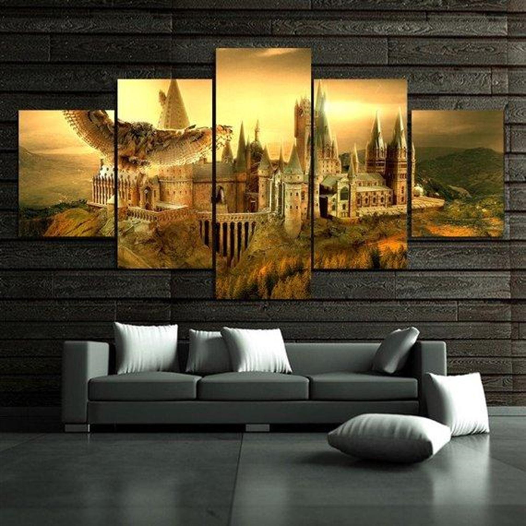 Harry Potter Poster Hogwarts Castle Film Leinwandbilder Kunstdrucke Rahmen