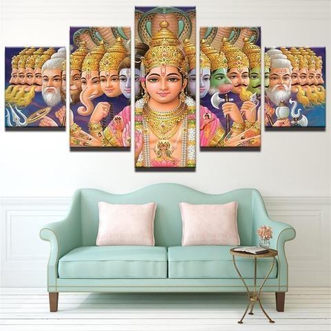 Hindu Deities Religion Leinwandbilder Kunstdrucke Rahmen
