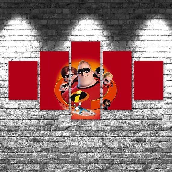 Incredibles 2 Karikatur Leinwandbilder Kunstdrucke Rahmen