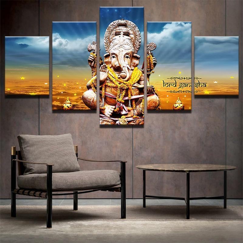 India Ganesh 01 Religion Leinwandbilder Kunstdrucke Rahmen