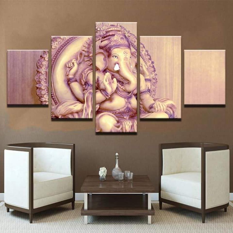 Indian Lord Religion Ganesha Religion Leinwandbilder Kunstdrucke Rahmen