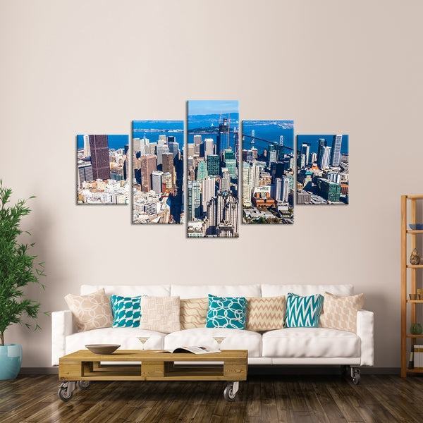 Innenstadt Von San Francisco Leinwandbilder Kunstdrucke Rahmen